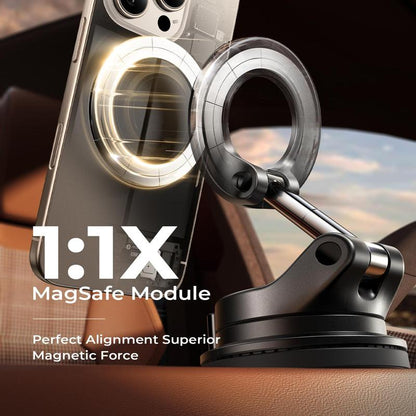 BARKOMA® Car Mount, Magnetic Phone Holders for Your Car, Vacuum Phone Mount for Car Accessories for Women Men Interior Jeep BMW, SuctionPro Gifts Kits, for iPhone 17 Pro Max 16 15 14 13