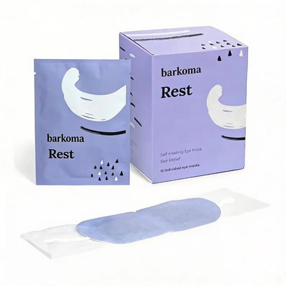 BARKOMA® Rest Self Heating Warm Compresses - Self Heating Eye Masks, Heated Eye Mask, Dry Eye Relief, Travel-friendly, Moisturizing, Hydrating