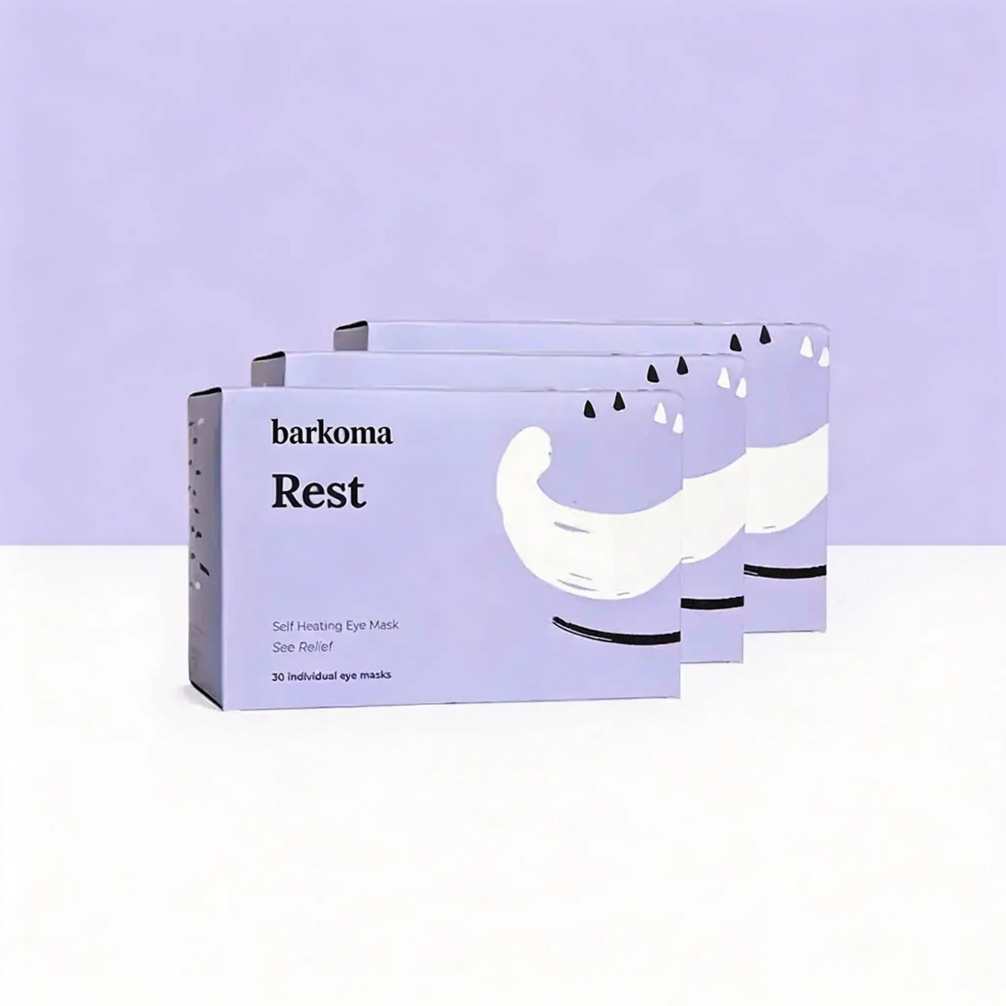 BARKOMA® Rest Self Heating Warm Compresses - Self Heating Eye Masks, Heated Eye Mask, Dry Eye Relief, Travel-friendly, Moisturizing, Hydrating